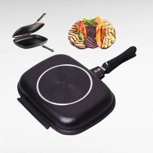 Гриль сковорода 32 см Double grill PAN GRANDBERG G7119 фото