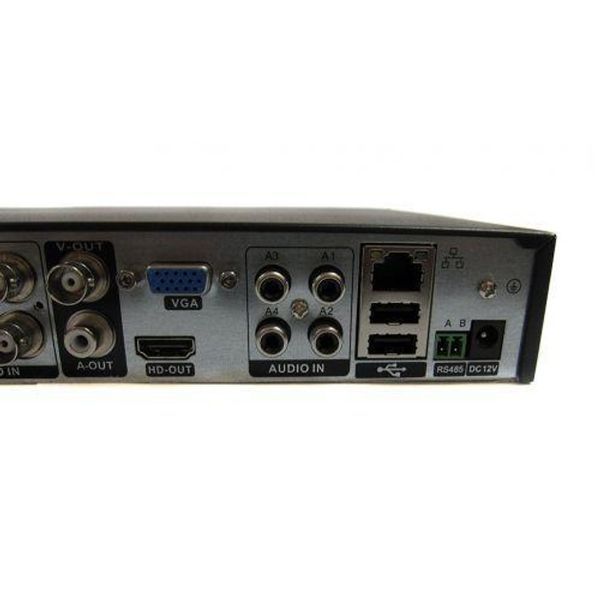 DVR реєстратор BNC/V-OUT 4 канальний UKC CAD 1204 AHD 4 cam чорний sp3265 фото