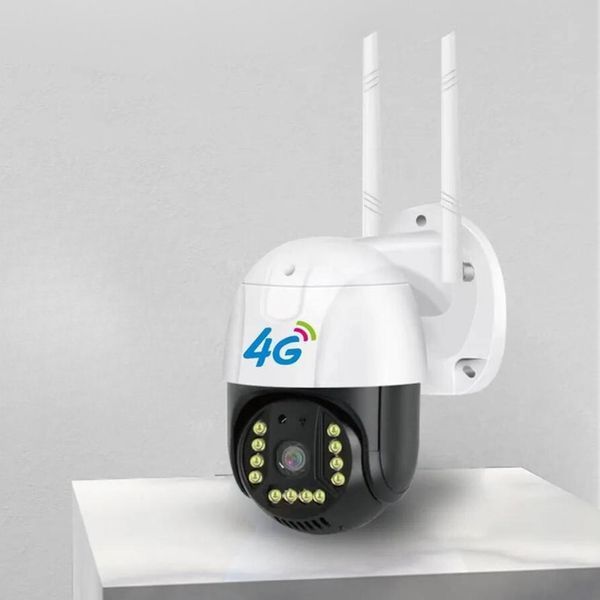 Камера зовнішнього відеоспостереження 4G Sim V380 PRO Вулична відеокамера IP 66 з нічною зйомкою JamV380 фото