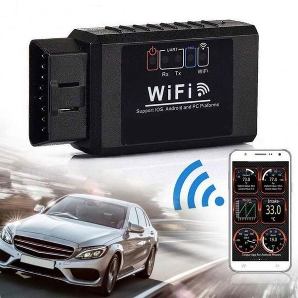 Сканер для діагностики автомобіля OBD2 ELM327 WI-FI 2714-400 фото