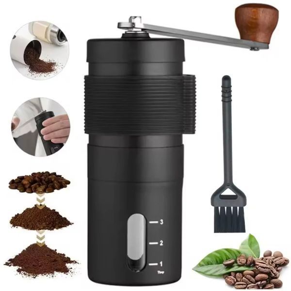 Кавомолка для кавових зерен з керамічними жорнами Coffee GrinderAND LY-957 2054270 фото