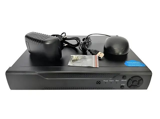 DVR реєстратор BNC/V-OUT 4 канальний UKC CAD 1204 AHD 4 cam чорний sp3265 фото