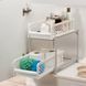 Пластиковий органайзер для ванної з 2 висувними полицями, Portable 2 Tier Basket Drawers M0000 фото 3