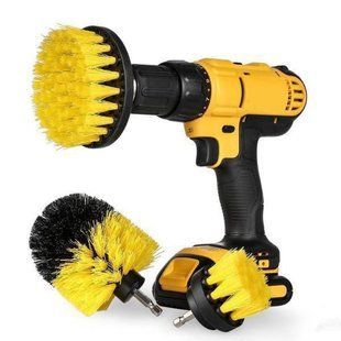 Набір щіток насадок на дриль для збирання GEKO Yellow 3в1 M17184 фото