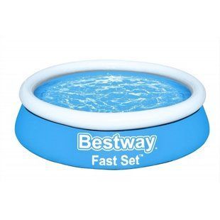 Дитячий надувний басейн із зливним клапаном Bestway 57392, 183х51см, 940 л toy57392 фото