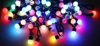 Гірлянда матова кулька 40LED 5м (флеш) 18мм, Новорічна бахрама, Світлодіодна гірлянда, Вулична гірлянда mu13830 фото