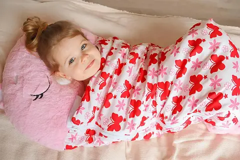 білий єдиноріг Дитячий спальний мішок на блискавці 3 в 1 іграшка подушка спальник та вбудована подушка G8971 фото