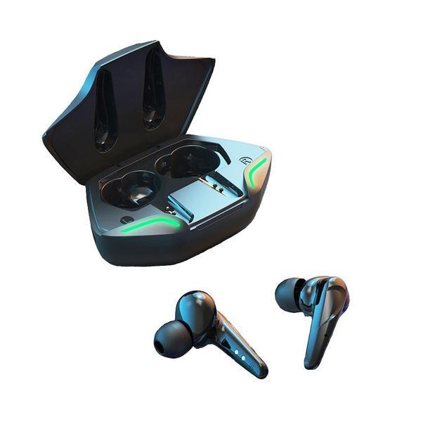 Бездротові навушники TWS Bluetooth Bakey G11 з мікрофоном. Кейс, повербанк, LED підсвічування Black Rav225 фото