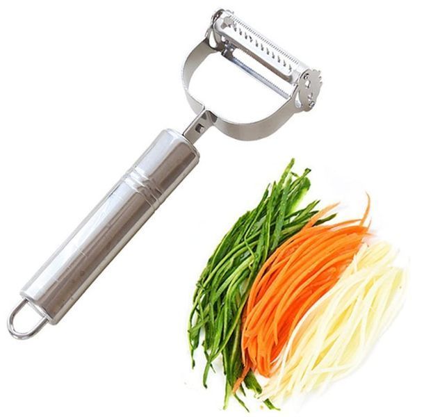 Овочерізка шинка з нержавіючої сталі 4 в1 Titan Peeler 2053499 фото