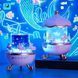 Дитячий нічник проектор зоряного неба Bluetooth Fairy Tale E11 акумуляторний світильник карусель 6 змінних картинок з LED підсвічуванням та музикою M16894 фото 3