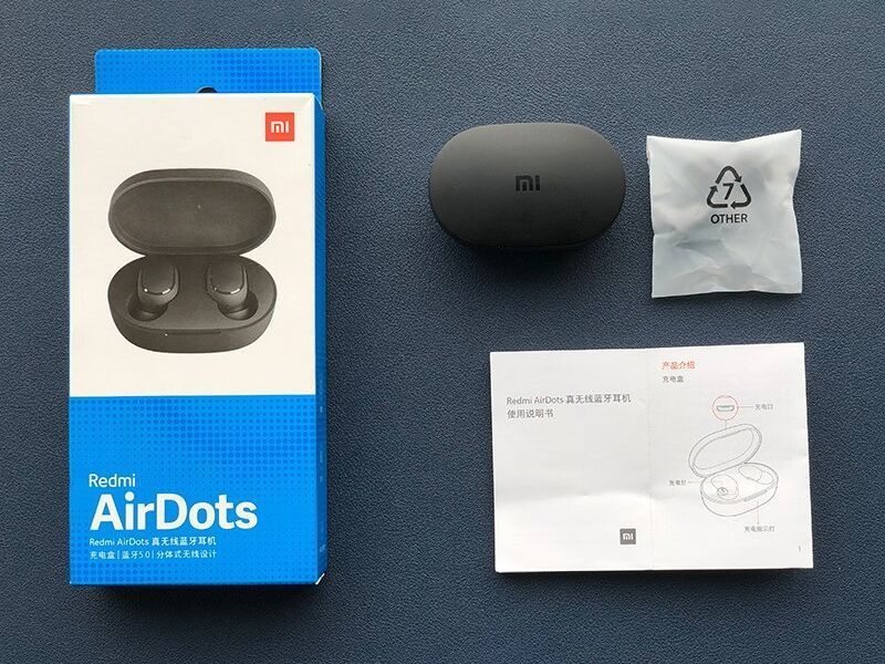 Бездротові Bluetooth навушники Xiaomi Redmi AirDots s 2 Headset бездротові Чорні 1140 фото