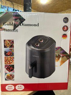 Аерогриль Аерофритюрниця Gold Diamond Tk 09906 3400w 8L Tk09906 фото
