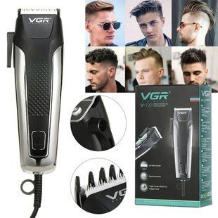 Машинка для стрижки волос VGR V 120 / Профессиональная машинка для стрижки+ 8 насадок и ножницы sp8817 фото