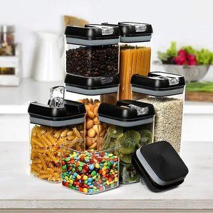 Органайзери для сипучих кухни Food Storage Container 5 Контейнерів | Набір пластикових контейнерів для круп MA0965454441 фото