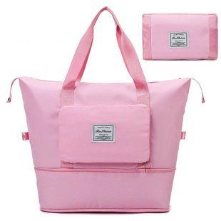 Запасна складна дорожня сумка Travel Bags для Чемодану рожева G58741 фото