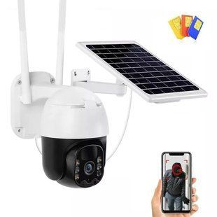Поворотна погодозахисна сонячна камера безпеки 4G solar cam 1080P AZ-1087 фото