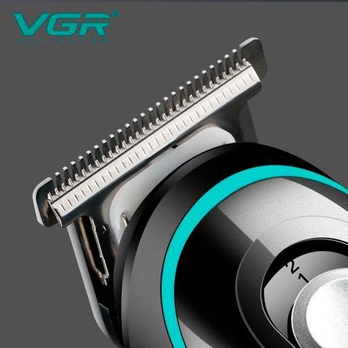 Тример акумуляторний, машинка для стрижки VGR V-055 з регулятором висоти, 4 насадки 2054238 фото