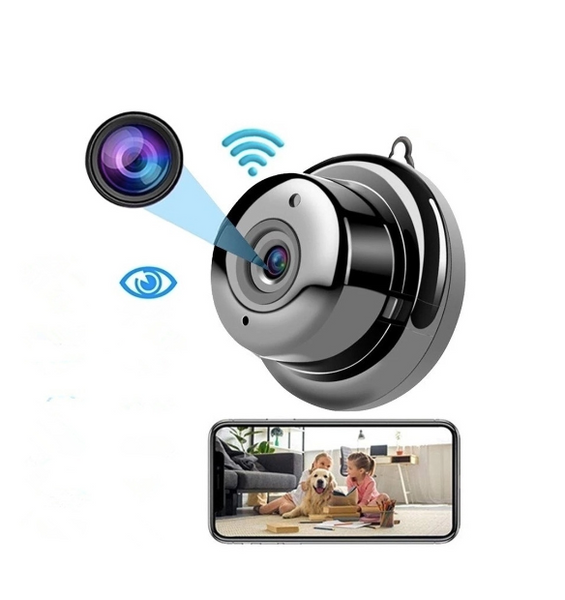 Міні-камера з нічним баченням DG-MYQ, 720P / Переносна WiFi камера з мікрофоном / Охоронна камера для дому G10159 фото