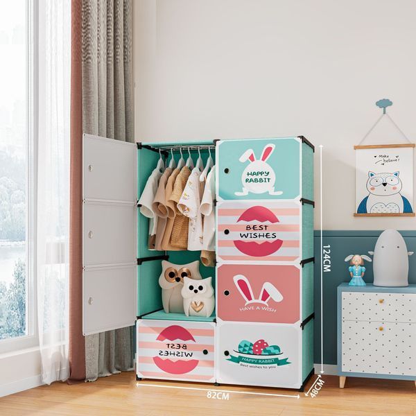 Дитяча шафа міні-компактна-портативна-модульна 4 полиці Closet AND LY-1047 2054447 фото