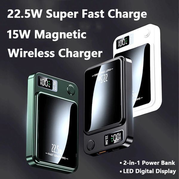 Power bank беспроводной XIYT Y211 / быстрая зарядка / Magsafe / Magnetic / 22.5W + 15W / 10000 mAh JamY211 фото