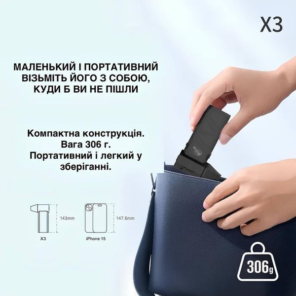Ручний акумуляторний міні-турбовентилятор, компресор Mini Turbo Jet Fan G9128 фото