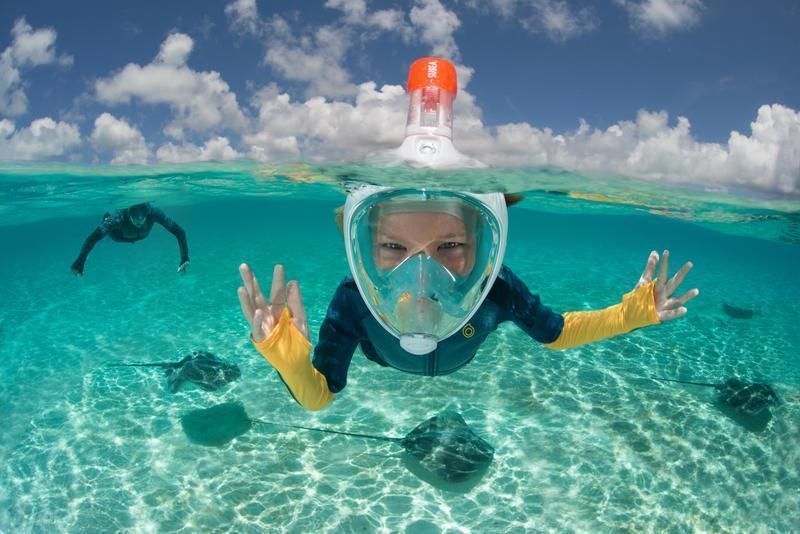 Маска на все обличчя Tribord Easybreath для снорклінгу, підводного плавання, дайвінгу pr1259874 фото
