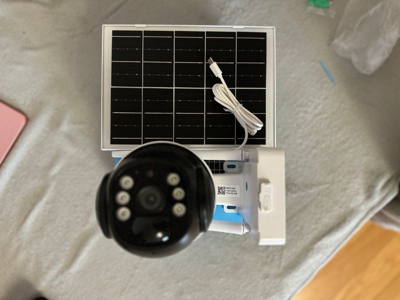Поворотна погодозахисна сонячна камера безпеки 4G solar cam 1080P AZ-1087 фото