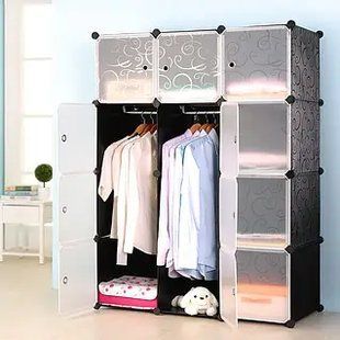 Пластикова складана шафа Storage Cube Cabinet 12 секцій AZ-1093 фото