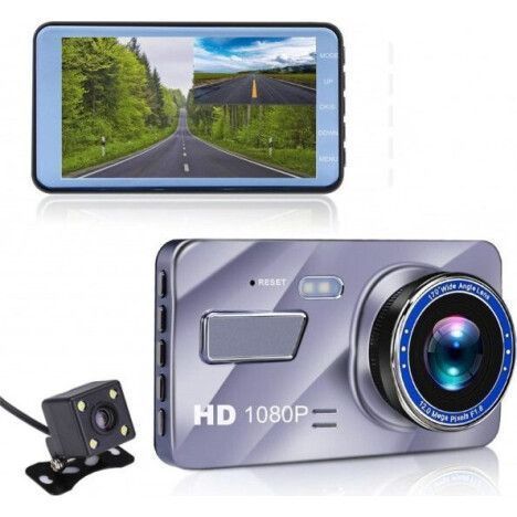 Відеореєстратор для автомобіля із задньою камерою Dual Lens A10/F9/V2 Full HD 1080 H31 4,3 дюйми Ven885414 фото