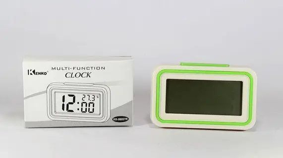 Голосовий годинник, будильник UKC KK-9905 TR White/Green sp1957 фото