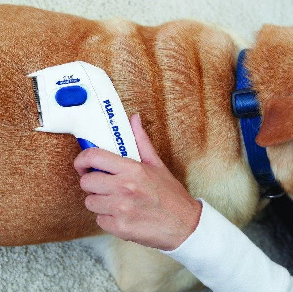 Електричний гребінець Flea Doctor від бліх для собак та котів 638 фото