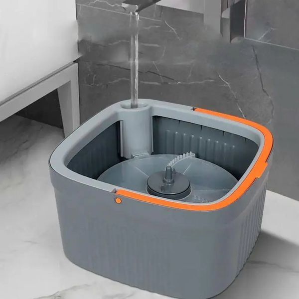 Комплект швабра з відром для миття підлоги Mop with bucket K10 , з віджиманням / Складна швабра 2018761 фото