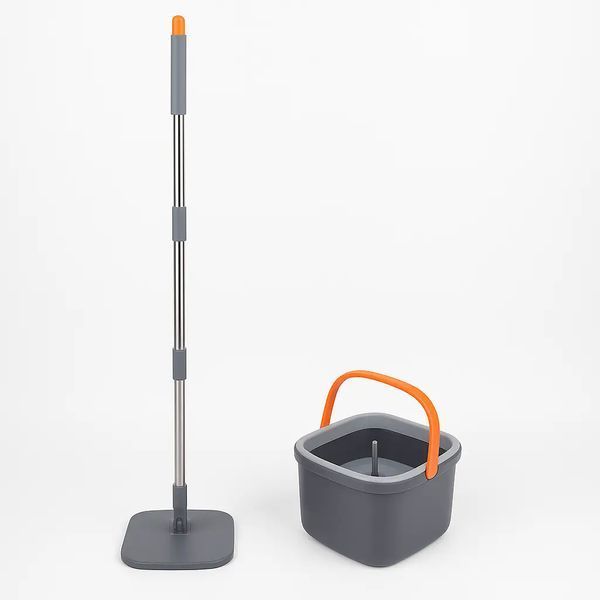 Комплект швабра з відром для миття підлоги Mop with bucket K10 , з віджиманням / Складна швабра 2018761 фото