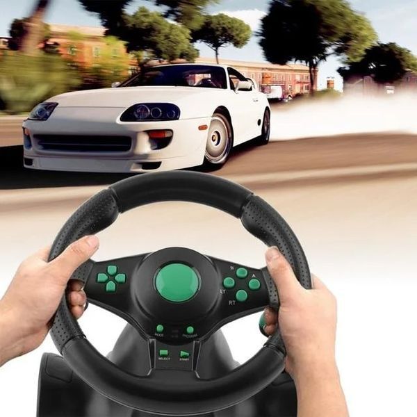 Руль игровой с педалями Vibrating Wheel PS3 PC USB 20500000008 фото