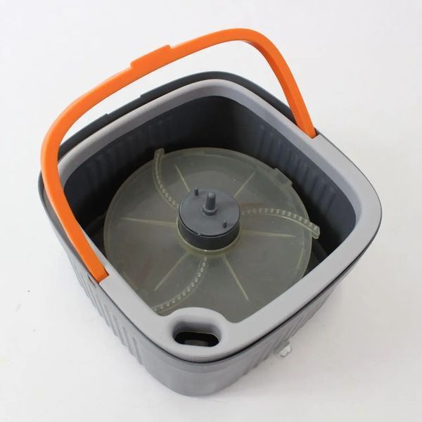 Комплект швабра з відром для миття підлоги Mop with bucket K10 , з віджиманням / Складна швабра 2018761 фото