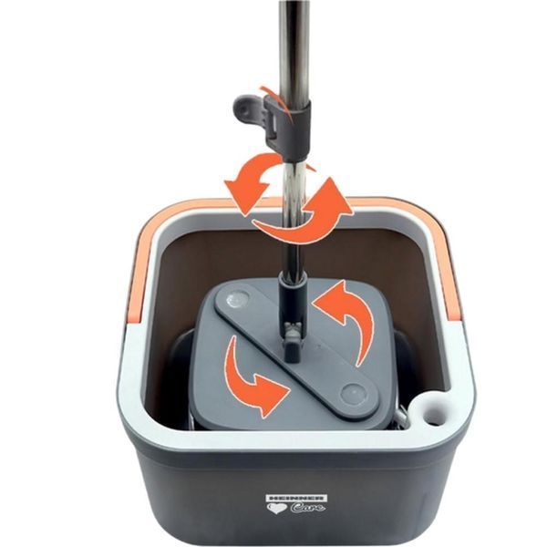 Комплект швабра з відром для миття підлоги Mop with bucket K10 , з віджиманням / Складна швабра 2018761 фото