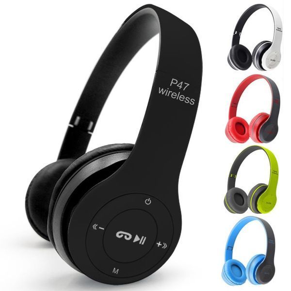 Білі Бездротові Навушники Wireless P-47 Bluetooth + MicroSD + FM Радіо 201444012 фото
