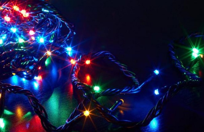 Світлодіодна Гірлянда нитка 301 led RGB різнокольорова (чорний провід) sa2.6*5432178 фото