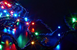 Світлодіодна Гірлянда нитка 101 led RGB різнокольорова (чорний провід) 9 м sa0.95*5432174 фото 1