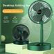 Портативний міні вентилятор для дому Telescopic Folding Fan Складаний настільний вентилятор із USB зарядкою 123222 фото 5