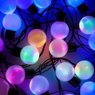 Гірлянда матова кулька 28LED 5м (флеш) 10мм, Новорічна бахрама, Світлодіодна гірлянда, Вулична гірлянда mu13829 фото