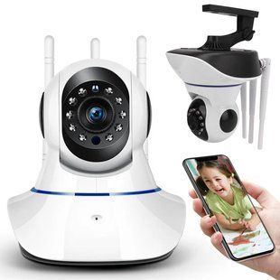 Бездротова поворотна камера WIFI IP360 Elite Lux EL-Q5 на 5 антен з датчиком руху та нічним баченням panQ5 фото
