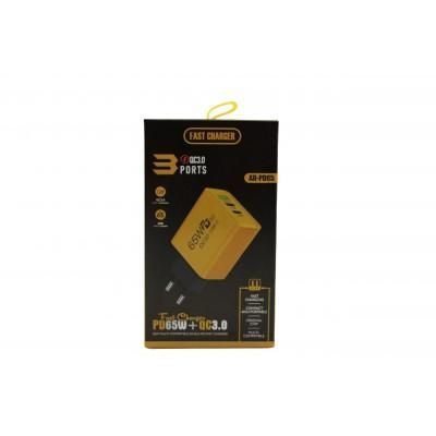 Адаптер USB та 2 TYPE C 65W sp9177 фото