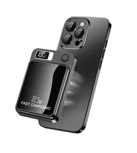 Магнітний повербанк (Power Bank) 10000mAh з MagSafe, швидкою зарядкою 22.5W та LED-дисплеєм для iPhone 12/13/14/15/16 As2646 фото
