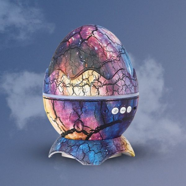 Проектор галактики Яйце, нічник зоряного неба лазерний, з Bluetooth колонкою, пультом - Веселка M15969 фото