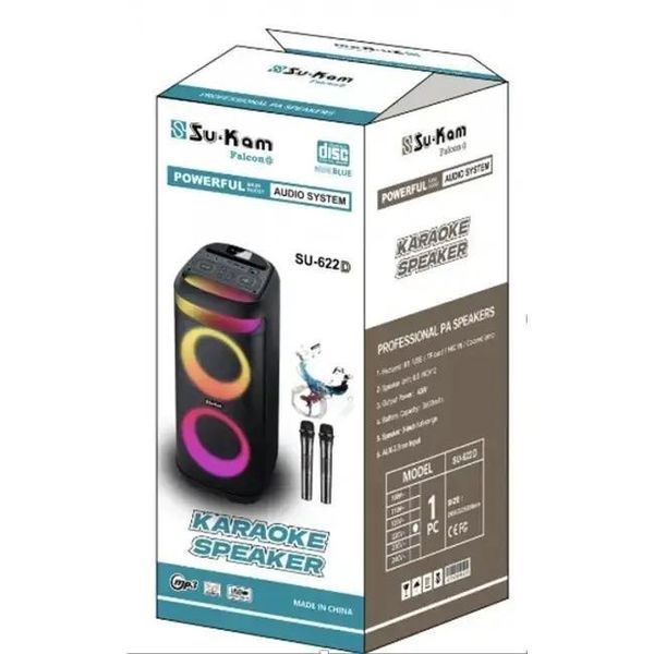 Портативна акустична колонка Bluetooth Su-Kam BT 622D/9487 sp9487 фото