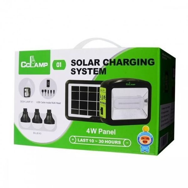 Кемпінговий LED світильник Cclamp CL-01 4W + сонячна панель + 3 лампочки + Power Bank CL01 фото