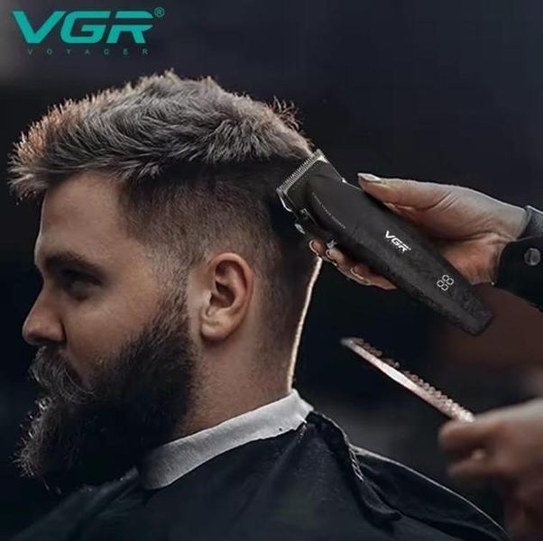 Професійний набір для стрижки волосся VGR V-640 Машинка та триммер з дисплеєм sp9566 фото