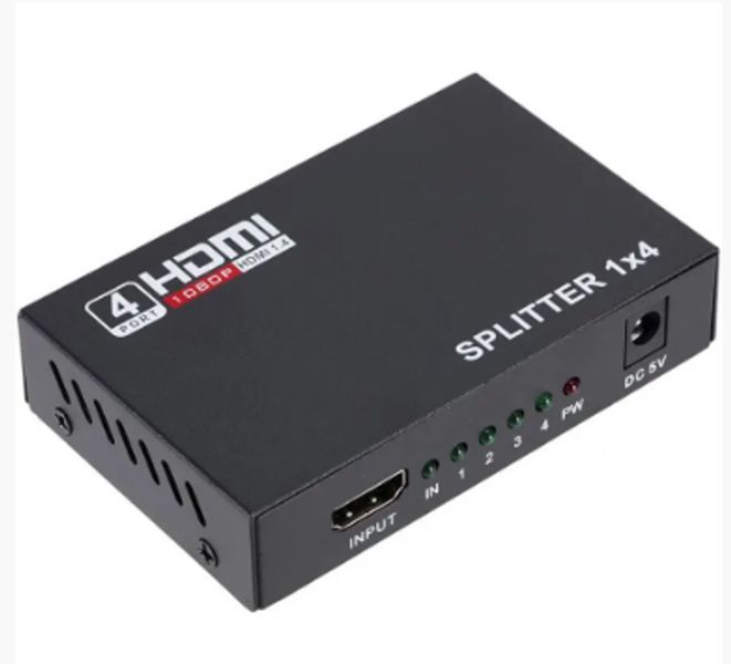 HDMI розгалужувач на 4 порти HDMI SPLITTER 1 in 4 / Чорний sp9220 фото