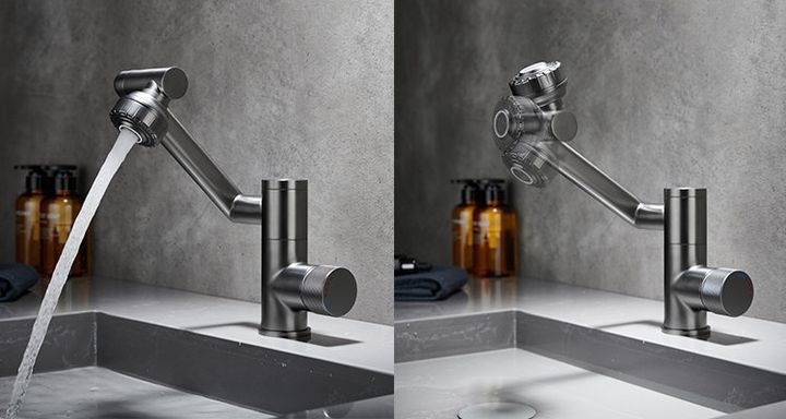 Змішувач для кухні під фільтр із гнучким зливом faucet AND938 2053432 фото